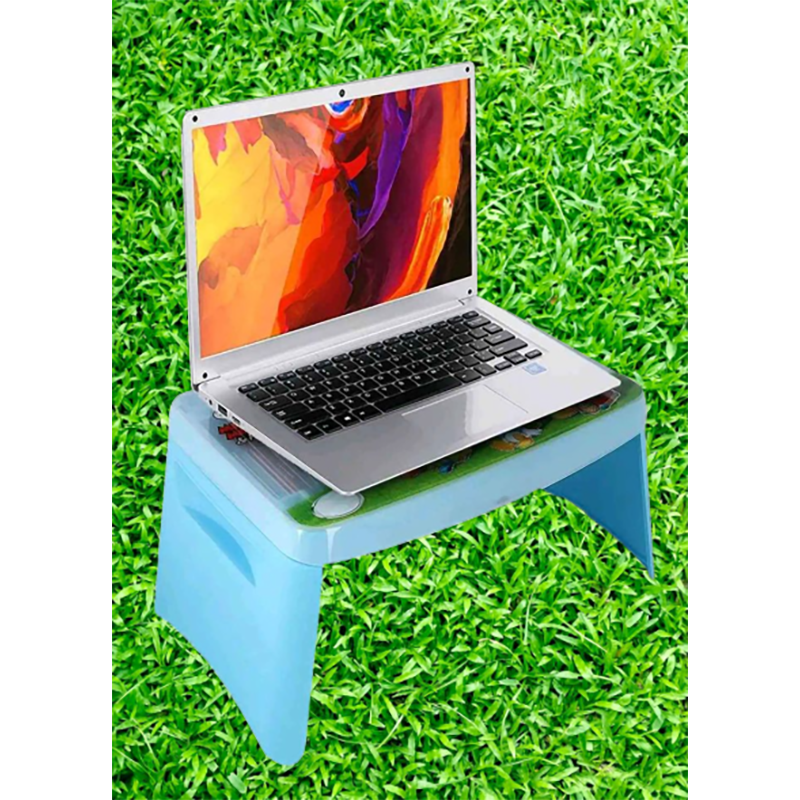 Picture of Kids Portable  Bag Cum Desk / Storage Box / Writing Table / Study Table / Baby Snack Table / Portable Folding Desk Table (Blue)