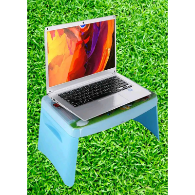 Picture of Kids Portable  Bag Cum Desk / Storage Box / Writing Table / Study Table / Baby Snack Table / Portable Folding Desk Table (Blue)
