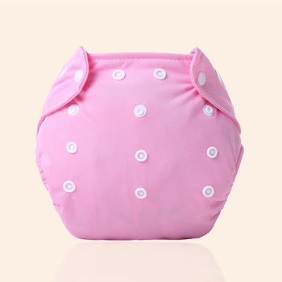 Picture of Adjustable Reusable Washable Cloth Diaper (With 1 Pad 3 Layer) (Pink, )
