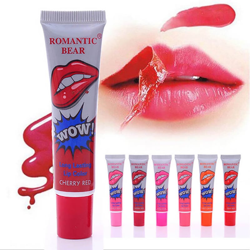 Picture of Romantic Bear Wow Lipstick  (All Color Set -6Pcs) (Charry Red, Sexy Red, Watermelon Red, Rose Pink,  Lovely Peach, Sweet Orange)