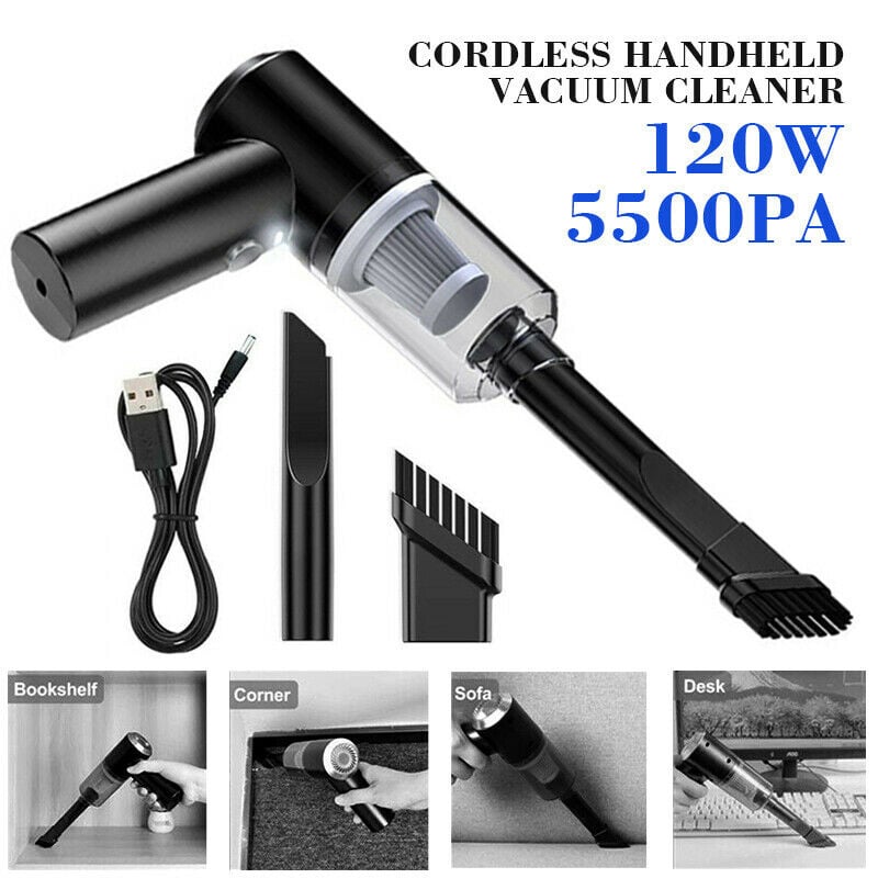 Picture of Rechargeable Vacuum Cleaner for Car and Home (Black,1 Month)