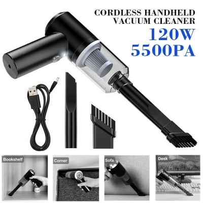 Picture of Rechargeable Vacuum Cleaner for Car and Home (Black,1 Month)