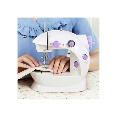 Picture of Mini Sewing Machine - Dual Speed Portable Mini Electric Swing Machine (Multicolor)