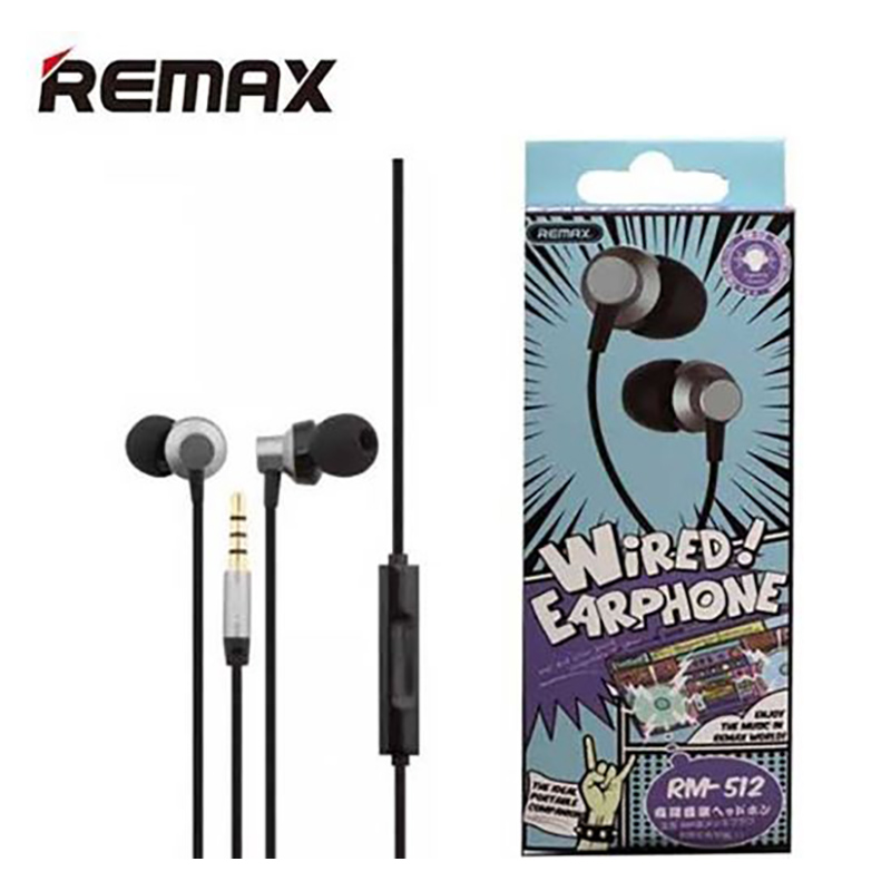 Picture of Remax Earphone Rm 512 Earphone (Black)