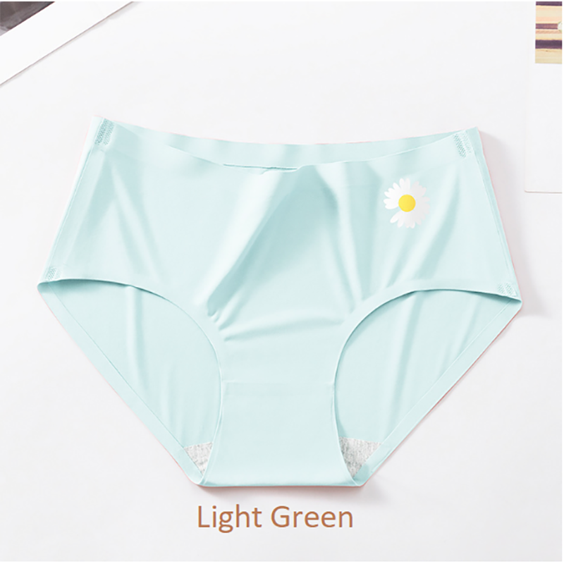 Picture of Imported Ice silk comfortable long time useable panty underwear for women - One Piece (Light Green,Int:M)