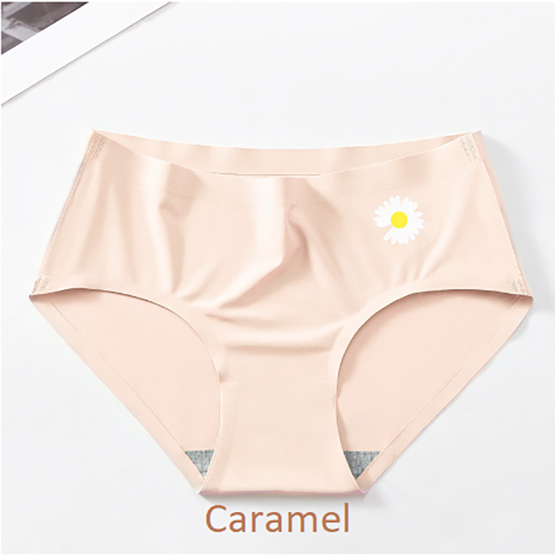 Picture of Imported Ice silk comfortable long time useable panty underwear for women - One Piece (Caramel,Int:M)