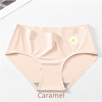 Picture of Imported Ice silk comfortable long time useable panty underwear for women - One Piece (Caramel,Int:M)