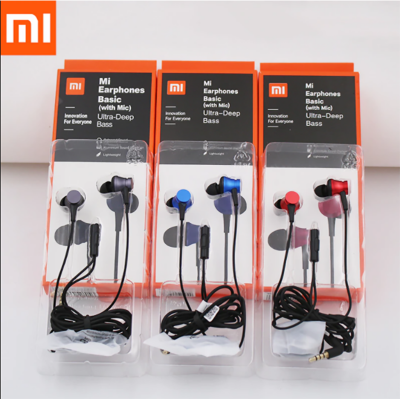 Picture of For MI Earphone Basic with Ultra deep bass and mic Earphone (Black)