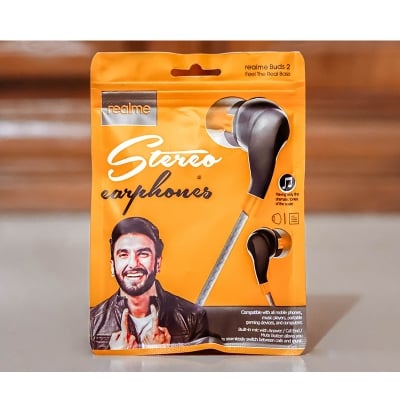 Picture of Realme buds 2 Wired Earbud In-ear Stereo Earphones for Smartphones (Black)