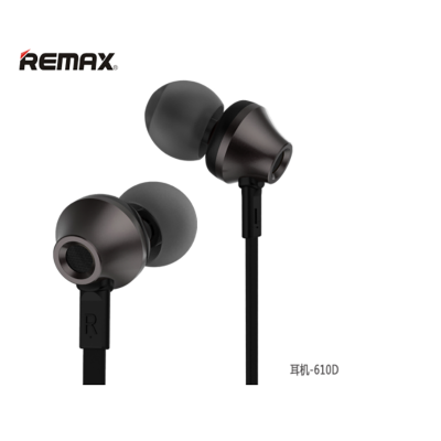 Picture of Remax RM 610D Super Bass Quality In-Ear Headphone ( Intelligent Recognition ) (Black)