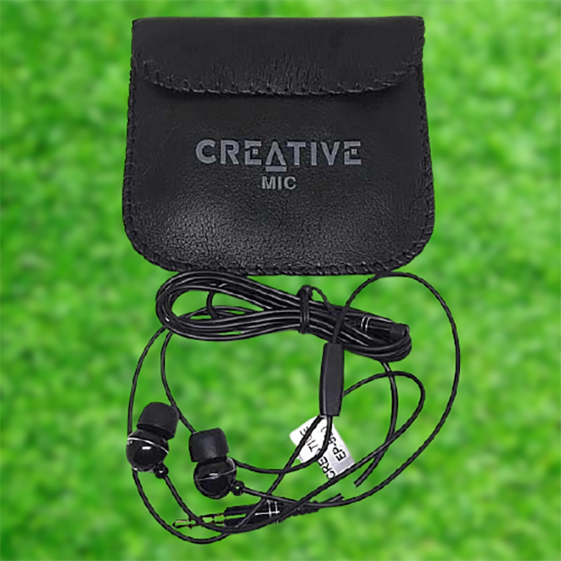 Picture of Orignal Creative High Bass Audio Earphone with Pouch EP-530 - Black (Black)