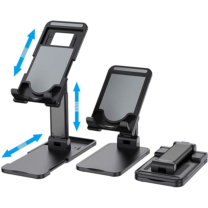 Picture of Folding Desktop Phone & Tab Stand-White (Black)