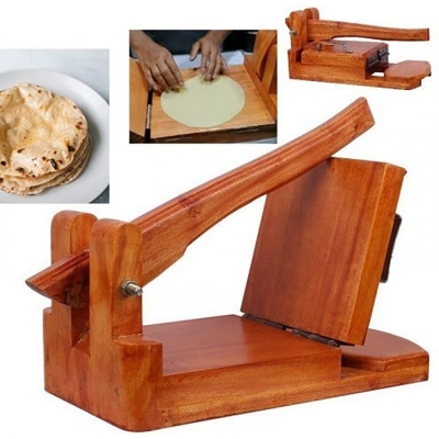 Picture of Wooden Ruti Maker with Ruti paper & both side gum tape- Brown (Multicolor)