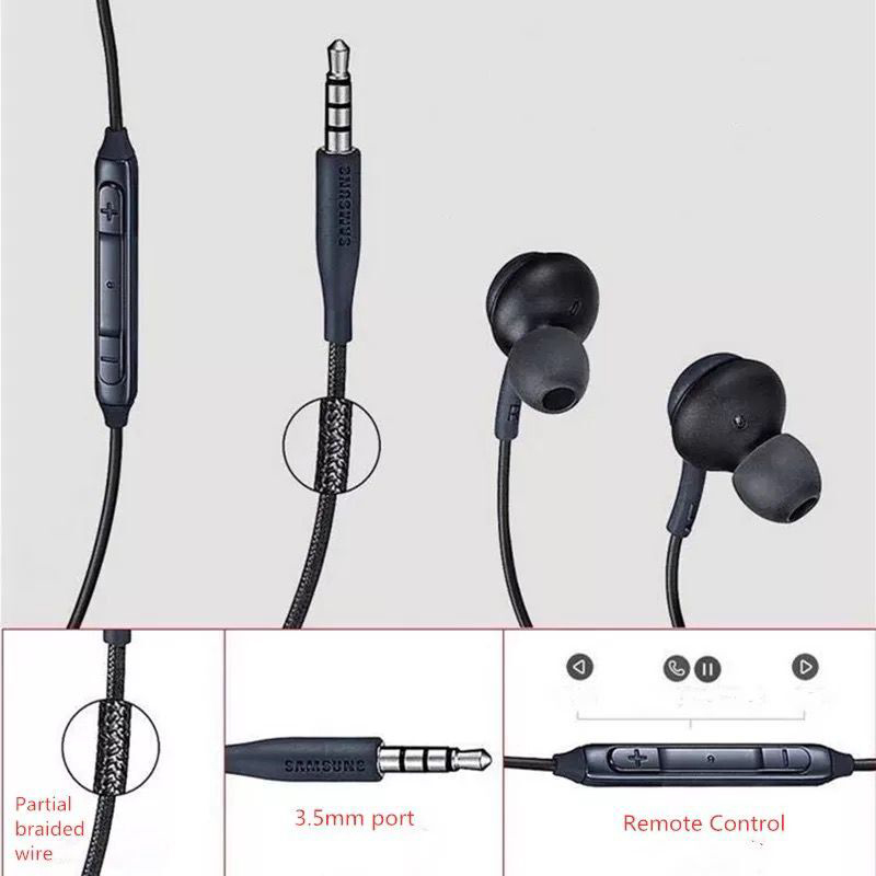 Picture of Super Bass Earphone With Pouch- A K G Samsung (Black)