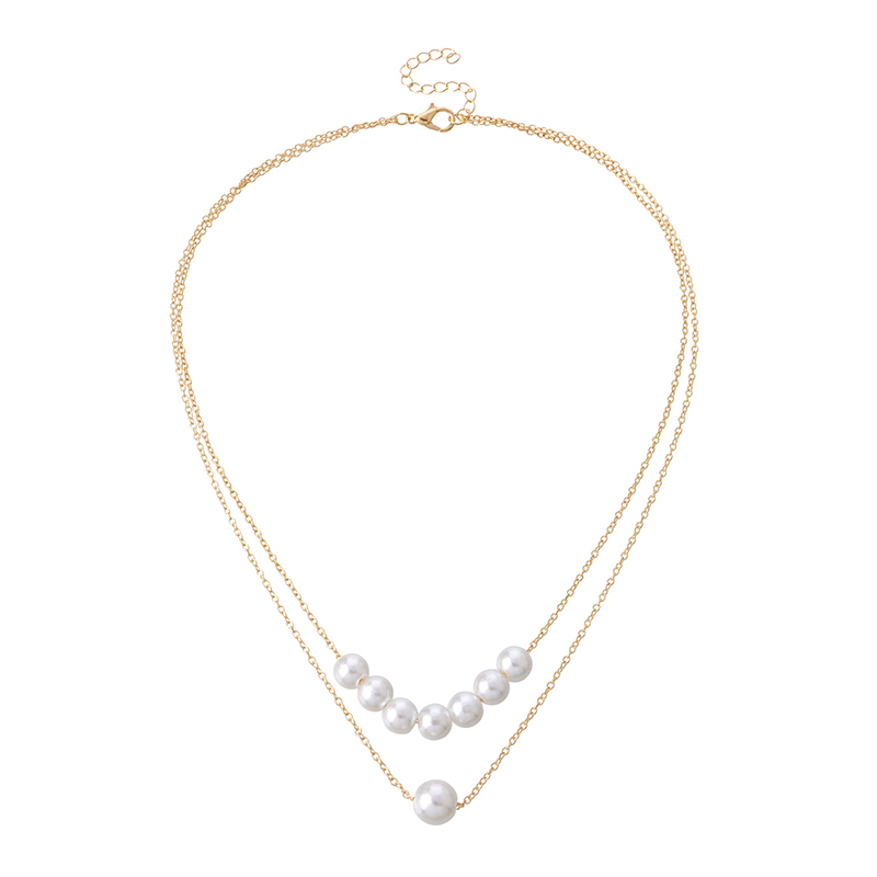 Picture of Double Layer Choker Necklace for Women jewelry set for women Necklace for Women necklace for women set necklace set for women simple (Gold,Adjustable)