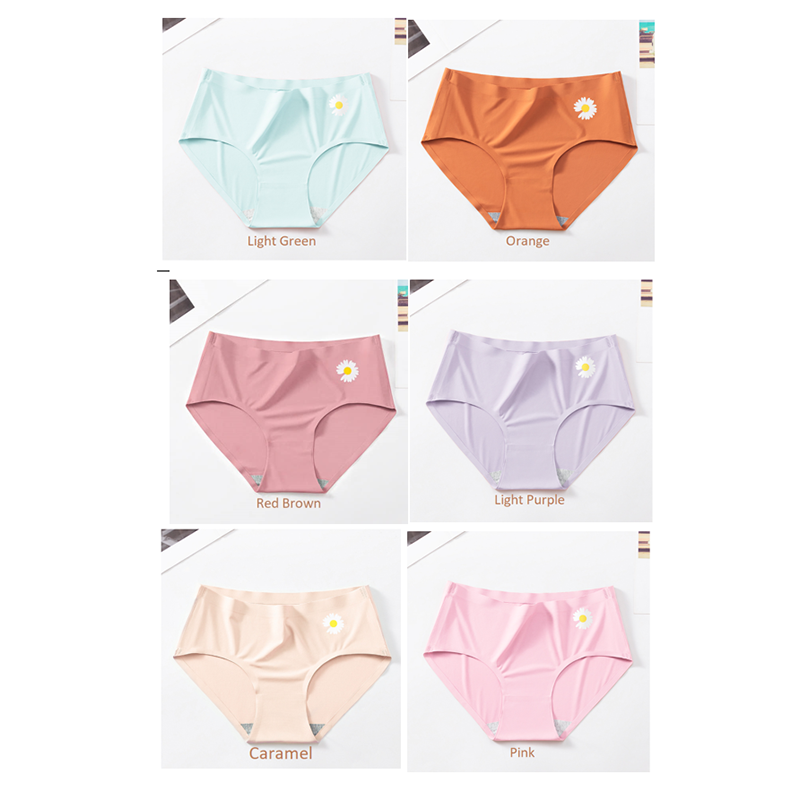 Picture of Imported Ice silk comfortable long time useable panty underwear for women - One Piece (Caramel,Int:M)