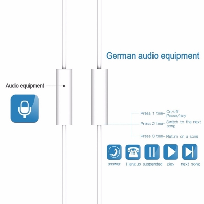 Picture of Remax Rm-501 Earphone-White (White)