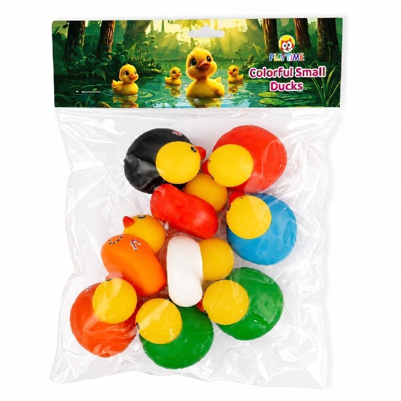 Picture of Playtime Colorful Small Ducks for Kids - 9 Pcs Pack
