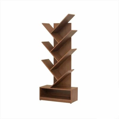 Picture of Furniture Express Modern Display Rack | Shelves Rack | Book Shelf Corner | Large Storage Shelf by Best Quality Furniture - Minimalistic Sophistication-h60 w18 d6 inch