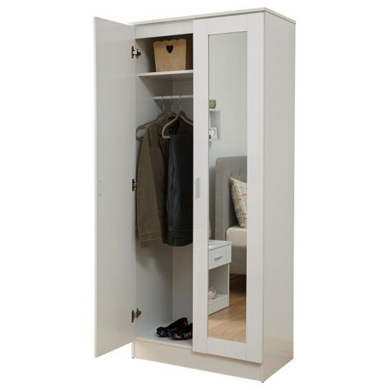 Picture of Furniture Express Progressive - Bedroom Wardrobe 2 Door With Mirror by Best Quality Furniture - Furniture & Decor - Modern and Trendy- Delights