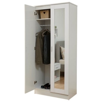 Picture of Furniture Express Progressive - Bedroom Wardrobe 2 Door With Mirror by Best Quality Furniture - Furniture & Decor - Modern and Trendy- Delights