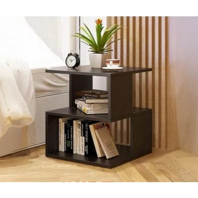 Picture of Furniture Express Newfangled - Bed Side Table with Storage 1.5 ft by 1.3ft/16 inch by Best Quality Furniture - Furniture & Decor - Modern and Trendy