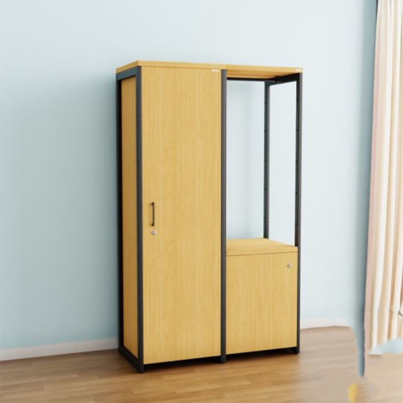 Picture of Furniture Express Newfangled - Single Door Wardrobe with Large Cabinet & Cloth Stand by Best Quality Furniture - Furniture & Decor - Modern and Trendy