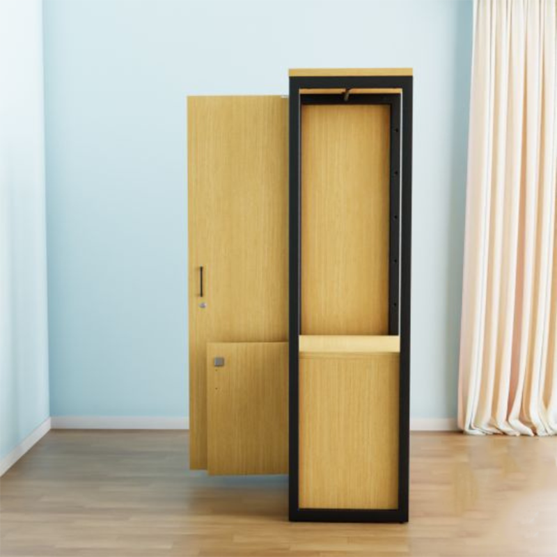 Picture of Furniture Express Newfangled - Single Door Wardrobe with Large Cabinet & Cloth Stand by Best Quality Furniture - Furniture & Decor - Modern and Trendy
