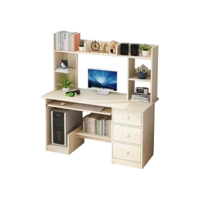 Picture of Furniture Express Modern Study Desk/Computer Table With Drawer - High-Quality Furniture For Home Or Office-h52 w42 d18 inch