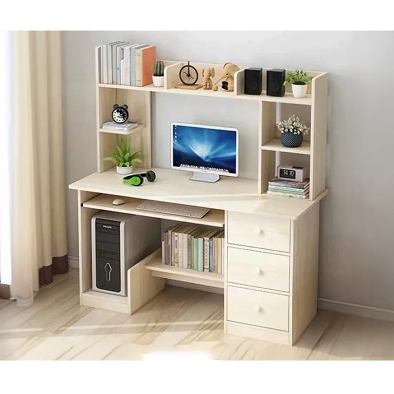 Picture of Furniture Express Modern Study Desk/Computer Table With Drawer - High-Quality Furniture For Home Or Office-h52 w42 d18 inch