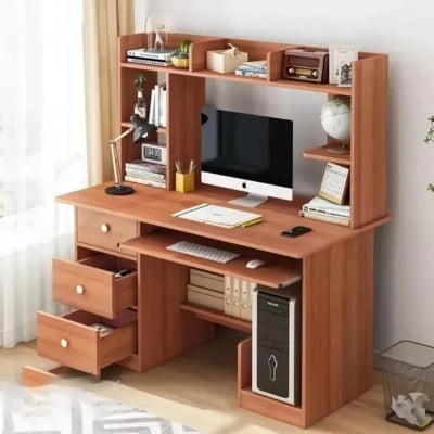 Picture of Furniture Express Modern Study Desk/Computer Table With Drawer - High-Quality Furniture For Home Or Office-h52 w42 d18 inch