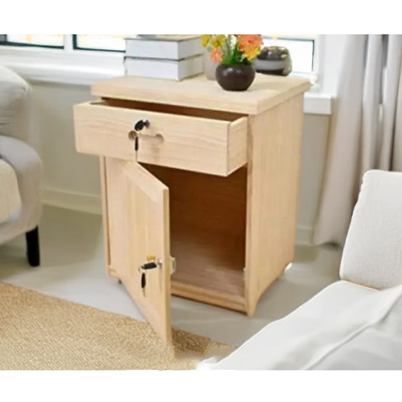 Picture of Furniture Express Bed Side Table with Cabinet/Drawerh20 w16 d12 inch by Best Quality Furniture - Furniture & Decor- Delights