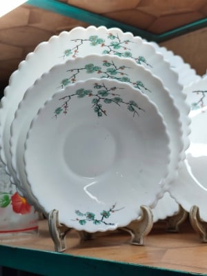 Picture of 32 Pcs Pyrex Opal Glassware White Oven Save Dinner Set - Dinner Set
