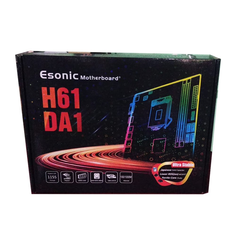 Picture of Esonic H61Da1 M.2 Nvme Motherboard With Hdmi - Intact Box - Enjoy A Year Of Brand Warranty