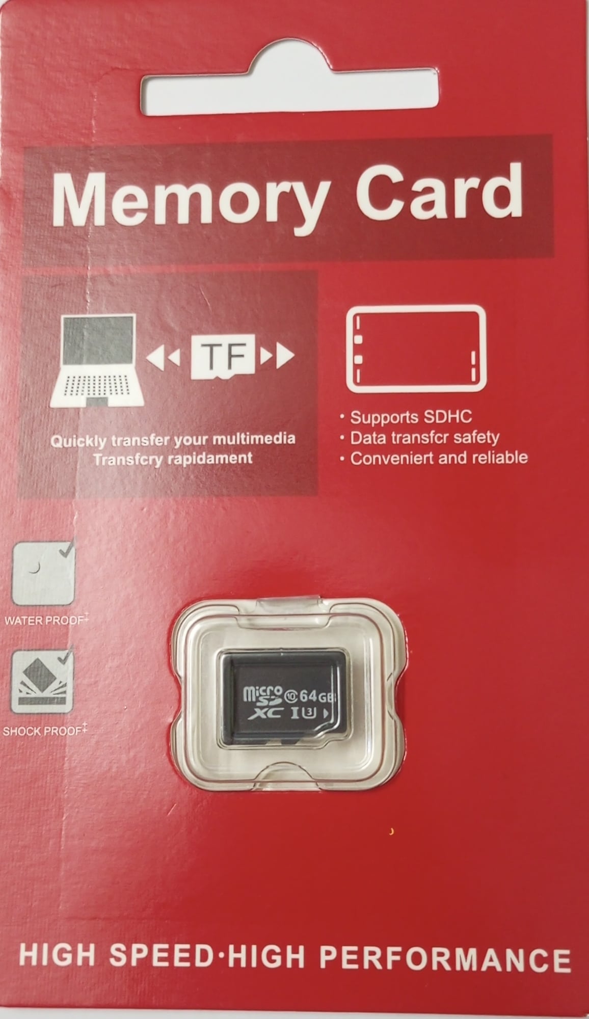 Picture of 64GB MicroSDXC UHS-I U1 Class 10 Memory Card