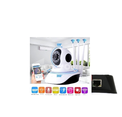 Picture of WiFi IP Camera V380 Pro WiFi Smart Net Camera IP Camera Smart  THREE ANTENNA  Wireless Home Security Camera