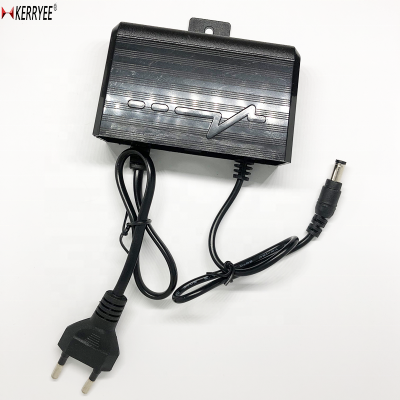 Picture of CCTV Camera Power Supply AC/ DC 12V 2A Double Circuit Adapter - Black