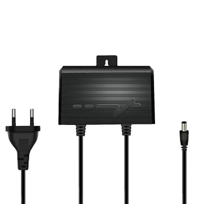 Picture of CCTV Camera Power Supply AC/ DC 12V 2A Double Circuit Adapter - Black