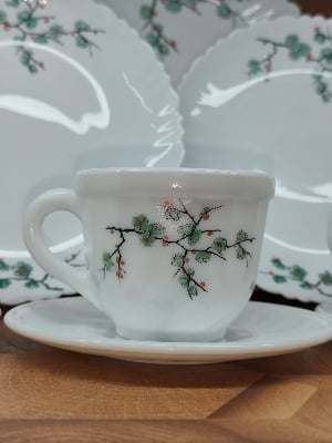 Picture of 52Pcs Pyrex Opal Glassware White Oven Save Dinner Set - Dinner Set