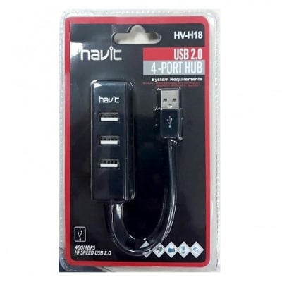 Picture of HAVIT 4-Port USB 2.0 HUB H18