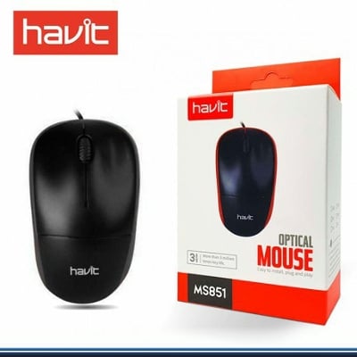 Picture of HAVIT HV-MS80 USB OPTICAL MOUSE (BLACK)