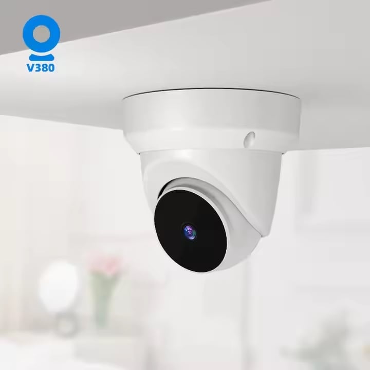 Picture of V380 Q1 3MP H.265 Indoor / Outdoor Dome Pan Tilt WIFI AI IP Camera 360° Night Vision APP Control Motion Detection Home Security Camera Baby Monitor