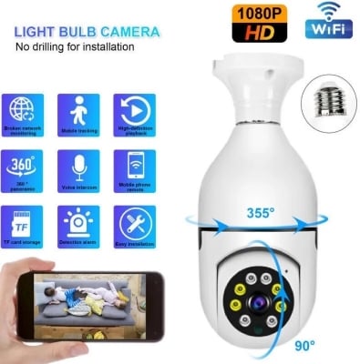 Picture of V380 Bulb WIFI 2MP Resolution IP Security Camera