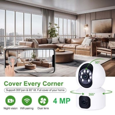 Picture of Dual Lens & Dual Screen,smart Security Camera,1080p Hd V380 WiFi IP CAMRA
