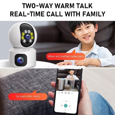 Picture of Dual Lens & Dual Screen,smart Security Camera,1080p Hd V380 WiFi IP CAMRA