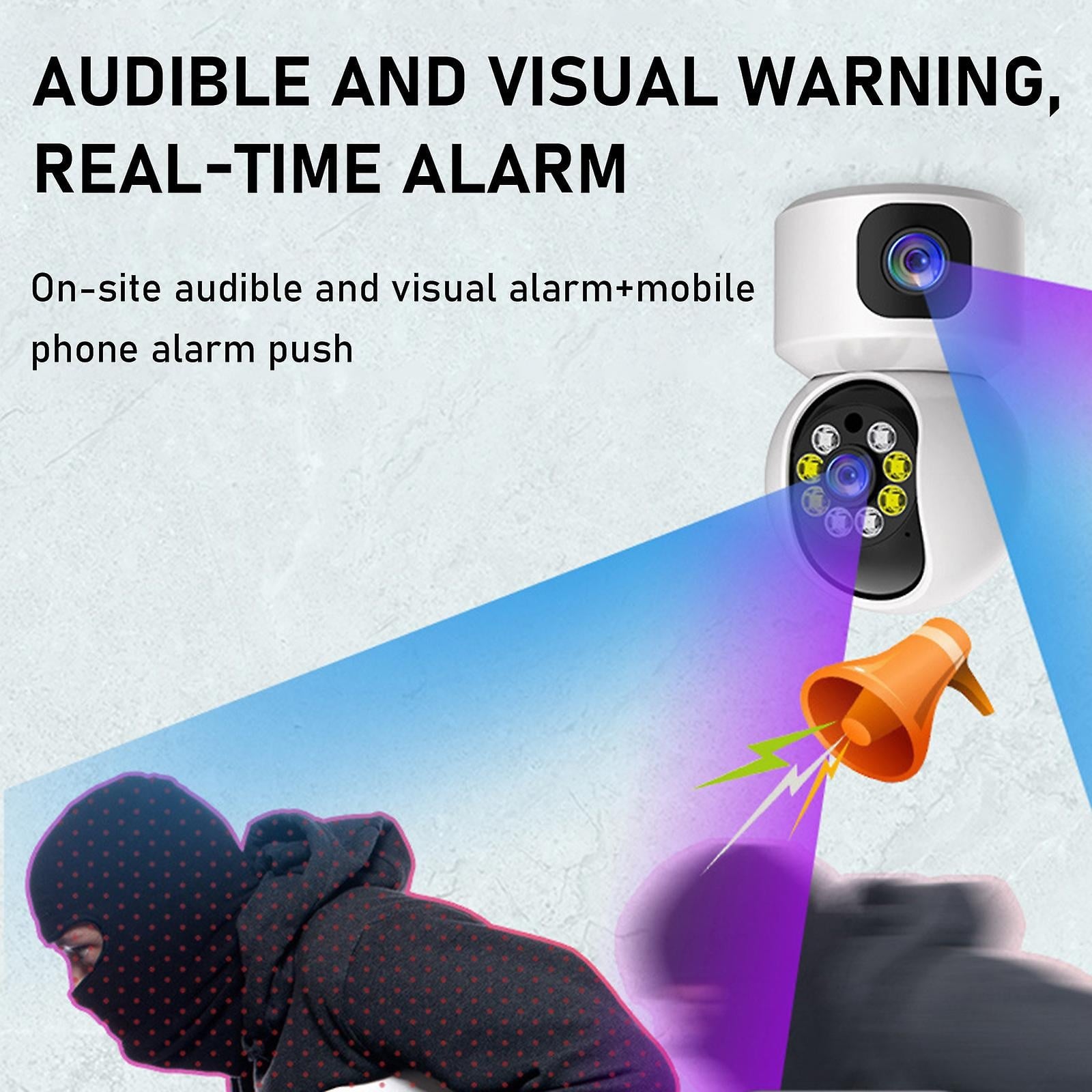 Picture of Dual Lens & Dual Screen,smart Security Camera,1080p Hd V380 WiFi IP CAMRA