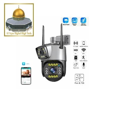 Picture of 3MP+3MP Dual-Lens Speed Wifi Camera Outdoor Two Way Audio Home Security IP Camera Video Pan Tilt Dome Camera V380 PRO