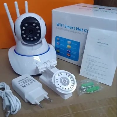 Picture of Wifi IP Camera V380 Pro Three Antenna With LAN Port Night Vision Smart Security CCTV Camera