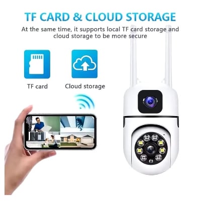 Picture of DUEL LENS 2MP+2MP OUT DOOR New Upgrade Version WiFi Mobile Full Hd Motion Detection Full Color