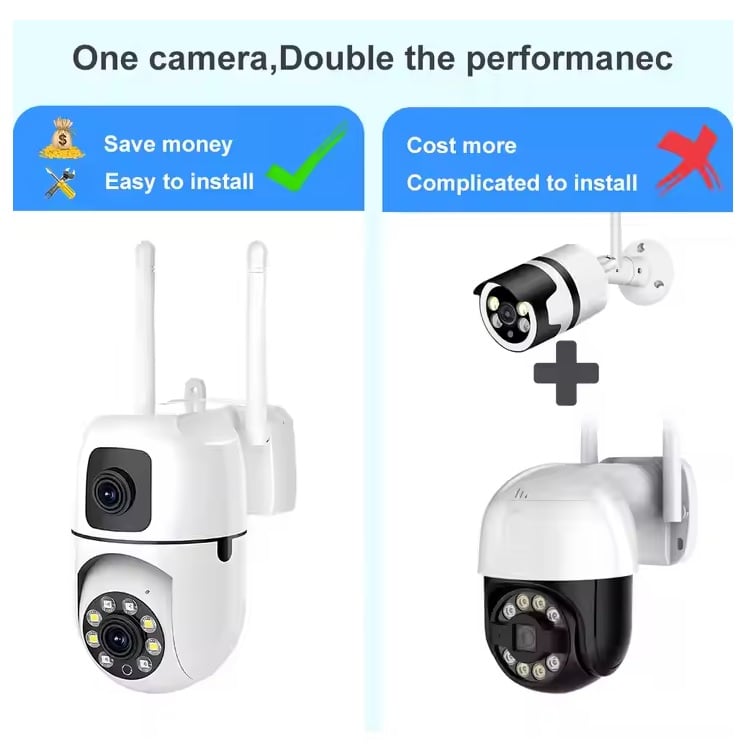 Picture of 2MP+2MP OUT DOOR New Upgrade Version WiFi Mobile Full Hd Motion Detection Full Colo